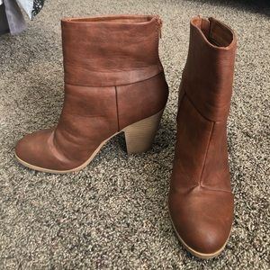 Brown Heeled Booties